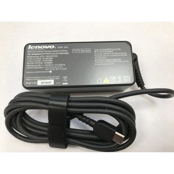 New Genuine Lenovo ThinkPad 13 2nd Gen 20J1 Tablet USB-C Type-C AC Adapter Charger 45W on Sale